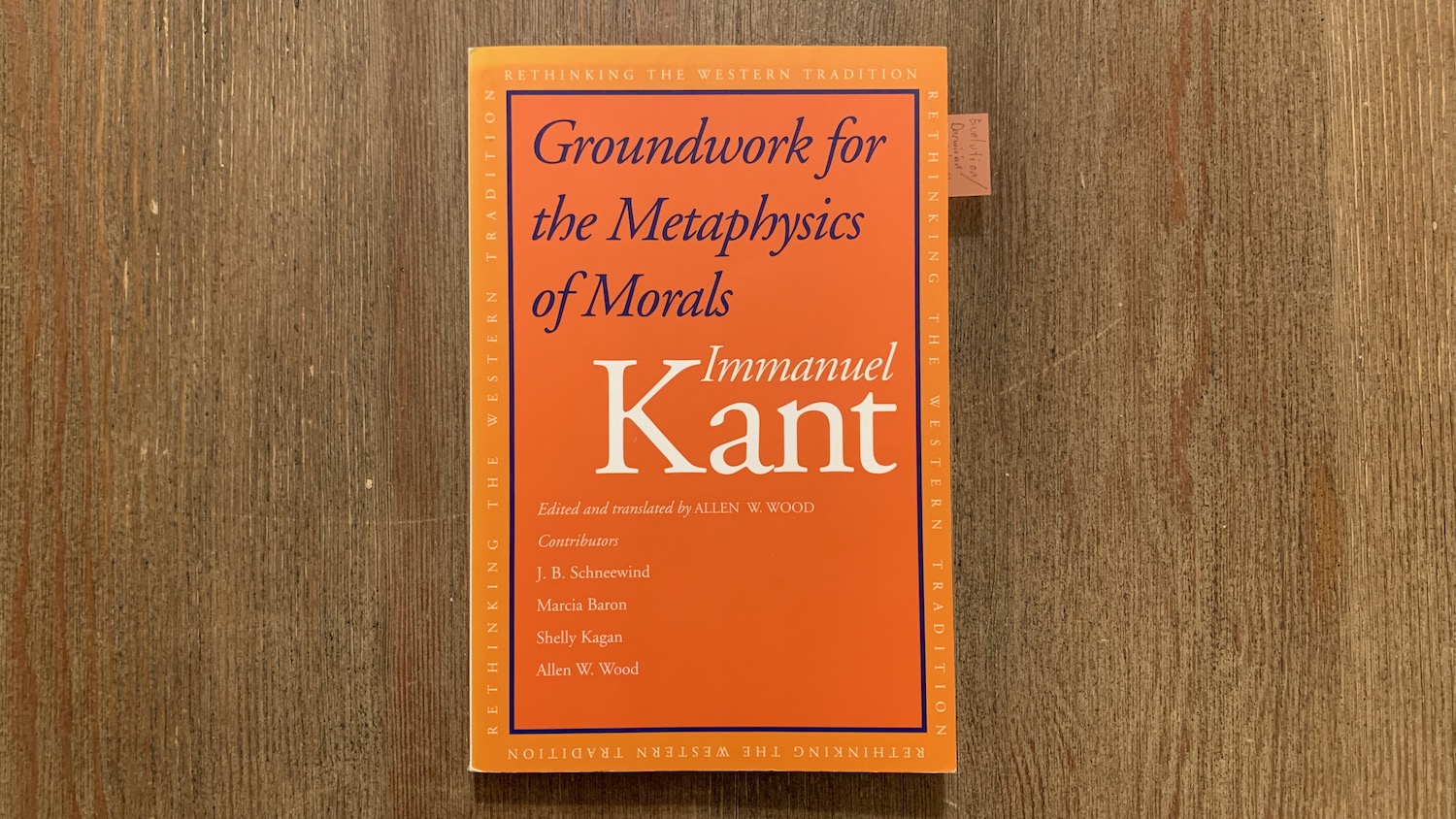 Picture of the book Groundwork for the Metaphysics of Morals by Immanuel Kant