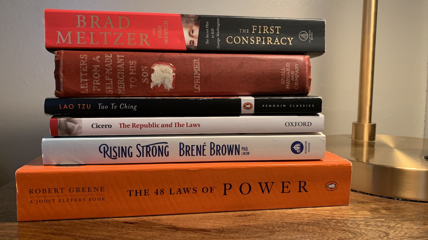 Picture of my November book reading list
