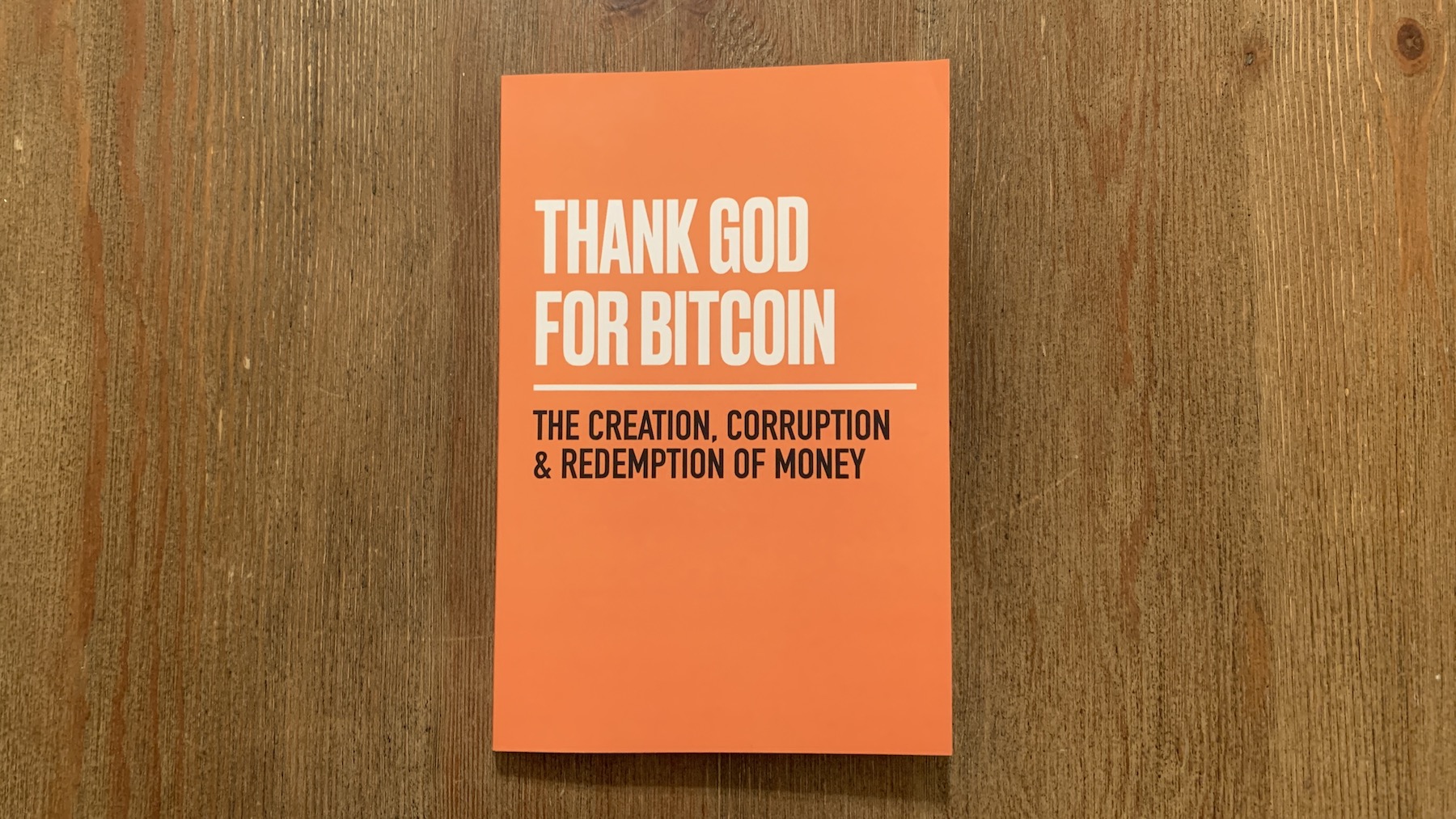 Picture of book Thank God for Bitcoin